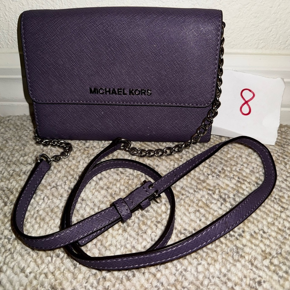 Michael Kors Dark Purple Crossbody Bag